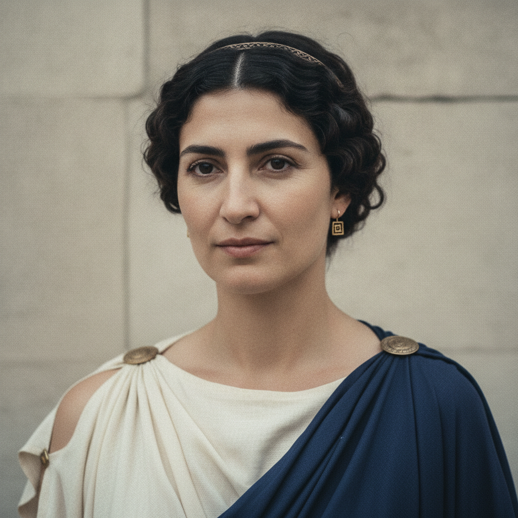 Photorealistic historical reconstruction of Aspasia