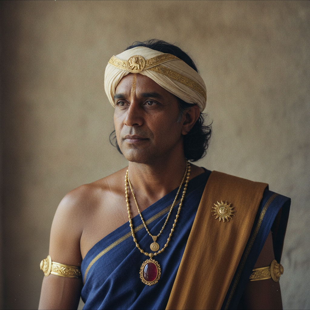 Photorealistic historical reconstruction of Chandragupta Maurya