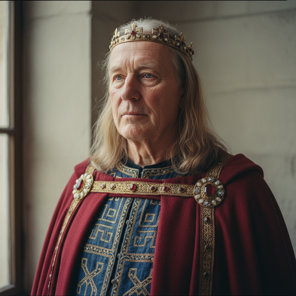 Photorealistic historical reconstruction of Charlemagne
