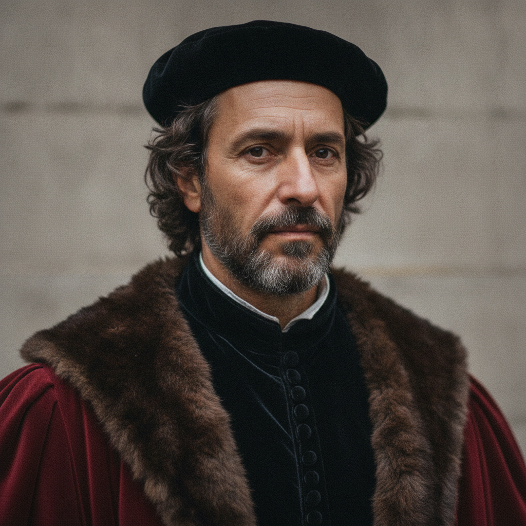 Photorealistic historical reconstruction of Christopher Columbus