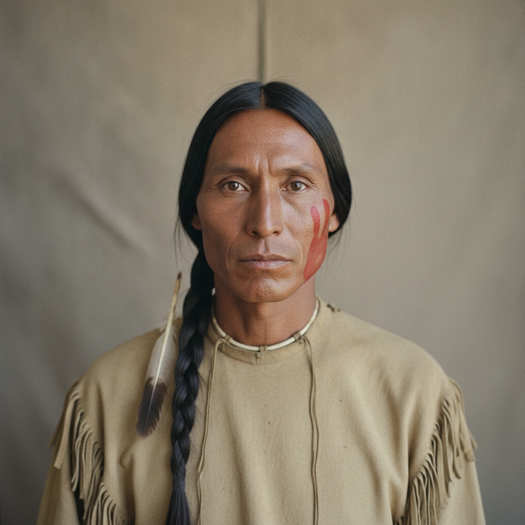 Photorealistic historical reconstruction of Crazy Horse