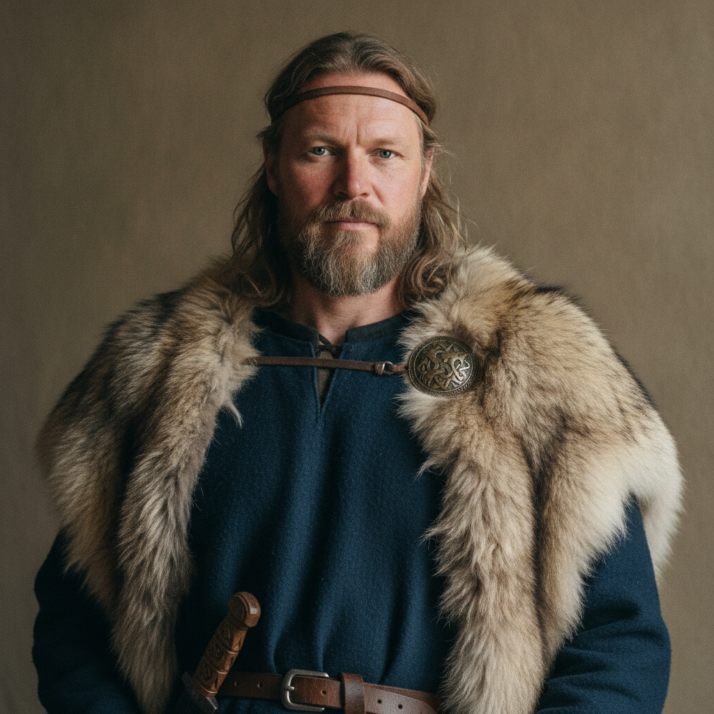 Photorealistic historical reconstruction of Leif Erikson