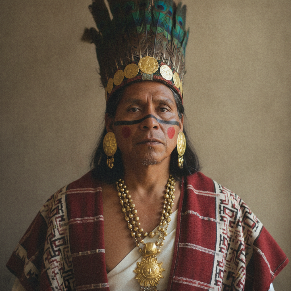 Photorealistic historical reconstruction of Montezuma II