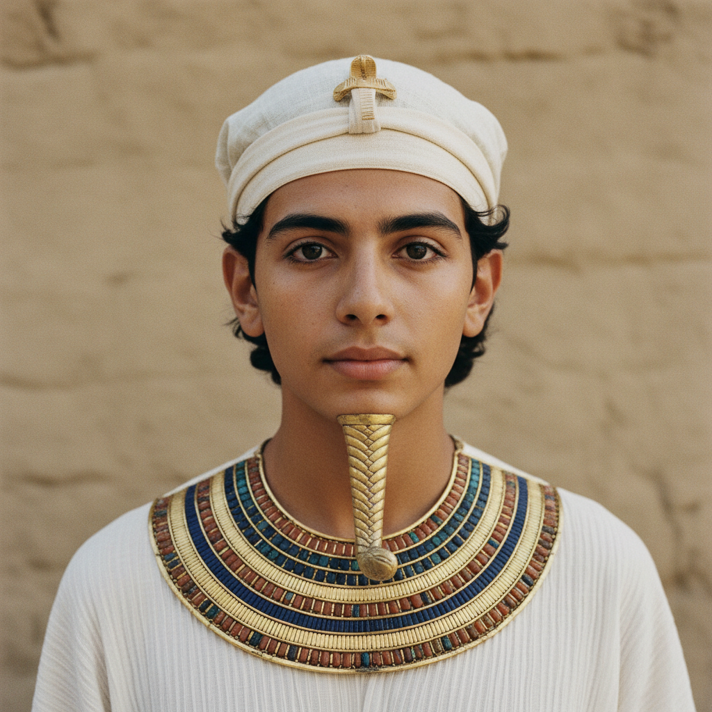 Photorealistic historical reconstruction of Tutankhamun